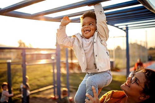 boy on playground